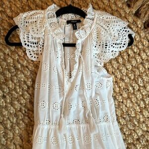 Beautiful white eyelet dress